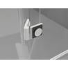 Mexen Lunar-F L portes de douche pliantes droites 115 cm, transparentes, blanches - 836SL-115-050-20-00-P
