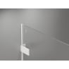 Mexen Lunar-F L portes de douche pliantes droites 115 cm, transparentes, blanches - 836SL-115-050-20-00-P