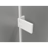Mexen Lunar-F L portes de douche pliantes droites 115 cm, transparentes, blanches - 836SL-115-050-20-00-P