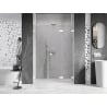 Mexen Lunar-F L portes de douche pliantes droites 115 cm, transparentes, blanches - 836SL-115-050-20-00-P