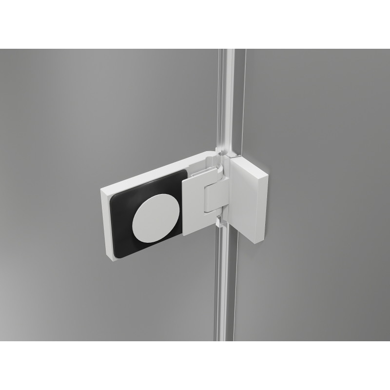 Mexen Lunar-F L porte de douche pliable droite 135 cm, transparent, blanc - 836SL-135-050-20-00-P