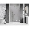 Mexen Lunar-F L porte de douche pliable droite 135 cm, transparent, blanc - 836SL-135-050-20-00-P