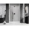 Mexen Lunar-B L porte de douche pivotante droite 150 cm, transparent, gun metal - 832SL-150-050-95-00-P
