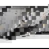 Mexen Lunar-F L porte de douche pliante droite 135 cm, transparente, dorée - 836SL-135-050-50-00-P
