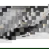 Mexen Lunar-F L porte de douche pliante droite 140 cm, transparent, dorée - 836SL-140-050-50-00-P