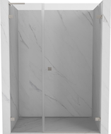 Mexen Lunar-B L porte de douche à charnière droite 135 cm, transparent, nickel brossé - 832SL-135-050-97-00-P