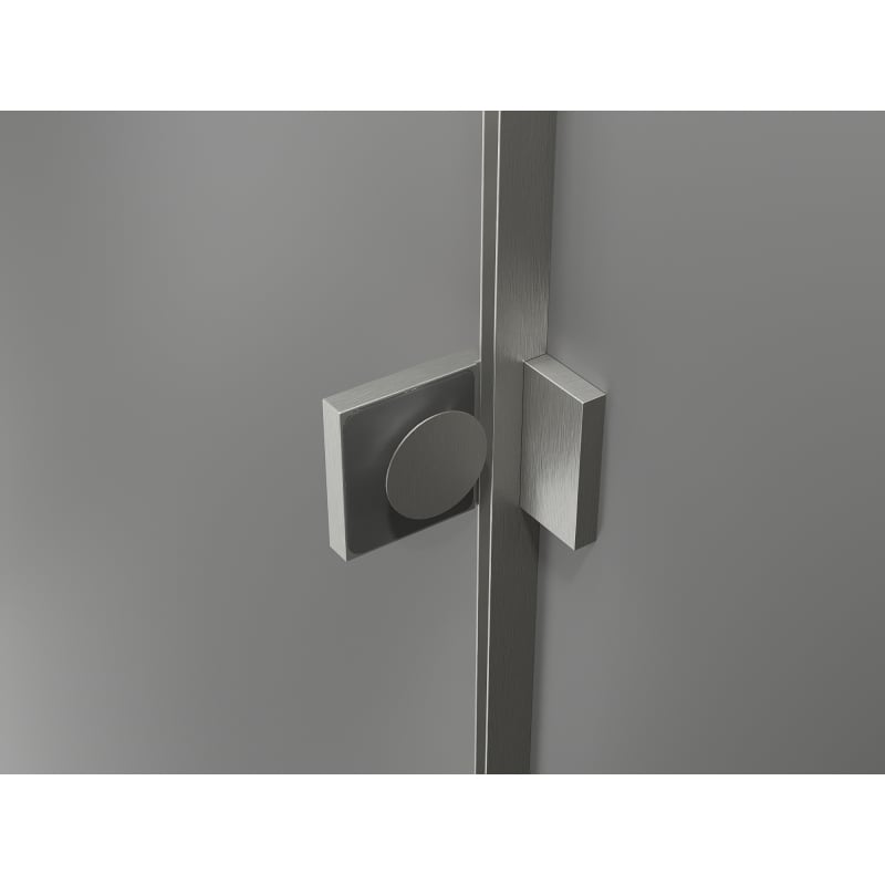 Mexen Lunar-B L porte de douche battante droite 145 cm, transparent, nickel brossé - 832SL-145-050-97-00-P