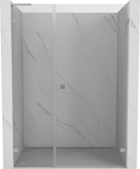 Mexen Lunar-B L porte de douche pivotante droite 150 cm, transparent, nickel brossé - 832SL-150-050-97-00-P