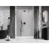 Mexen Lunar-B porte de douche pivotante droite 140 cm, transparent, gun gray brossé - 832S-140-050-66-00-P