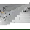 Cabine de douche Mexen Rio semicirculaire 90 x 90 cm, translucide, noire + bac Flat, blanc - 863-090-090-70-30-4110B