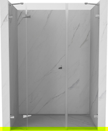 Mexen Lunar porte de douche battante gauche 130 cm, transparent, chrome - 834S-130-050-01-00-L