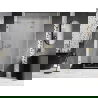 Mexen Lunar-F L porte de douche pliante droite 135 cm, transparent, or brossé - 836SL-135-050-55-00-P