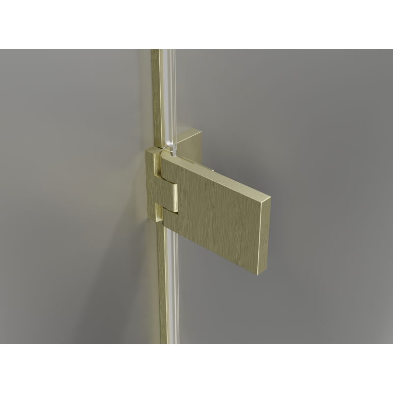 Mexen Lunar-F L portes de douche pliantes droite 150 cm, transparent, or brossé - 836SL-150-050-55-00-P