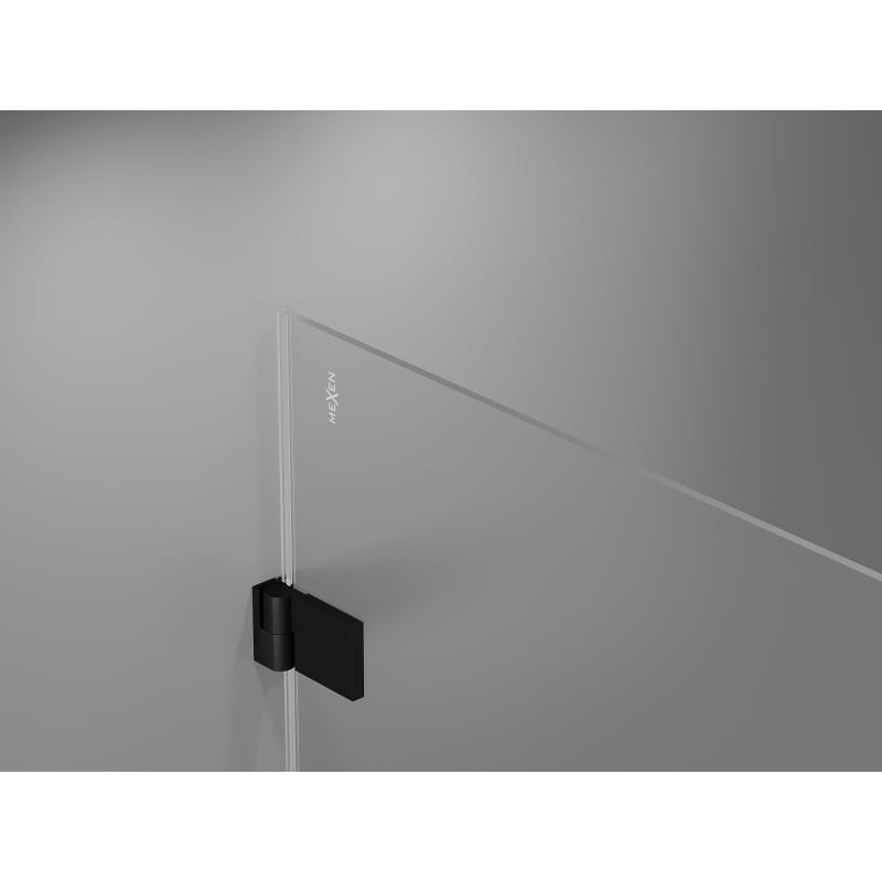Mexen Lunar-B porte de douche pivotante droite 135 cm, transparent, noir - 832S-135-050-70-00-P