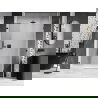 Mexen Lunar-B porte de douche pivotante droite 135 cm, transparent, noir - 832S-135-050-70-00-P