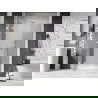 Mexen Lunar portes de douche battantes gauches 120 cm, transparentes, blanches - 834S-120-050-20-00-L