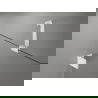 Mexen Lunar portes de douche battantes gauches 120 cm, transparentes, blanches - 834S-120-050-20-00-L