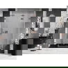 Mexen Lunar-F L porte de douche pliantes droites 150 cm, transparent, or rose - 836SL-150-050-60-00-P