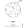 Mexen D-40 pomme de douche 22 cm, chrom - 79740-00