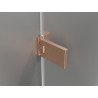 Mexen Lunar-F L porte de douche pliantes droites 115 cm, transparent, cuivre brossé - 836SL-115-050-65-00-P