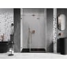 Mexen Lunar-F L porte de douche pliantes droites 115 cm, transparent, cuivre brossé - 836SL-115-050-65-00-P