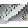 Cabine de douche carrée Mexen Rio 70 x 70 cm, transparente, noire + receveur plat, blanc - 860-070-070-70-00-4010B