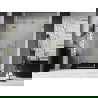 Mexen Lunar porte de douche battante gauche 135 cm, transparent, doré - 834S-135-050-50-00-L