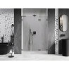 Mexen Lunar-F L porte de douche pliable droite 135 cm, transparent, gris fusil brossé - 836SL-135-050-66-00-P