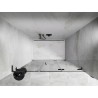 Mexen Lunar-F L porte de douche pliable droite 135 cm, transparent, gris fusil brossé - 836SL-135-050-66-00-P