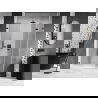 Mexen Lunar-F L porte de douche pliante droite 140 cm, transparent, gun gray brossé - 836SL-140-050-66-00-P