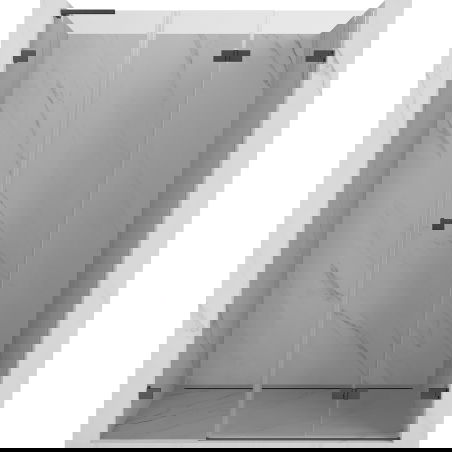 Mexen Lunar-F L porte de douche pliante droite 150 cm, transparent, gris fusil brossé - 836SL-150-050-66-00-P