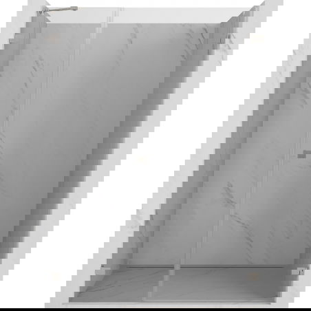 Mexen Lunar-B porte de douche pivotantes droites 145 cm, transparentes, nickel brossé - 832S-145-050-97-00-P