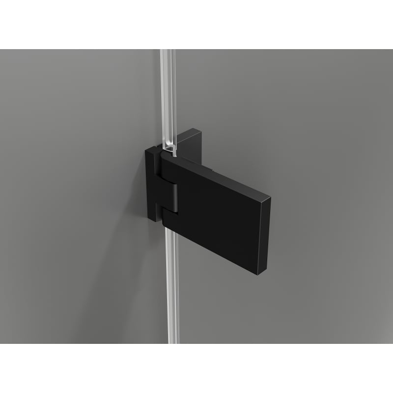 Mexen Lunar-F L porte de douche pliable droite 110 cm, transparent, noir - 836SL-110-050-70-00-P