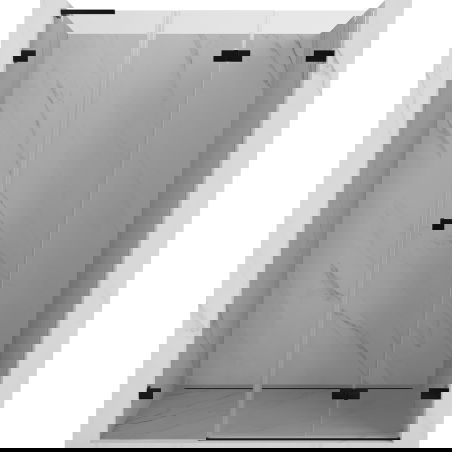 Mexen Lunar-F L porte de douche pliable droite 120 cm, transparent, noir - 836SL-120-050-70-00-P