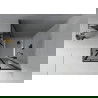 Mexen Rio cabine de douche carrée 70 x 70 cm, graphite, noir + receveur plat, blanc - 860-070-070-70-40-4010B
