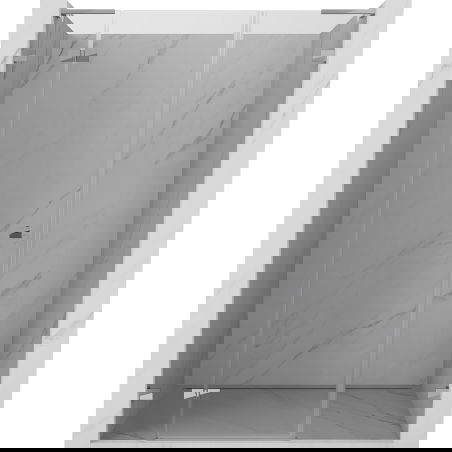 Mexen Lunar L porte de douche pivotante gauche 130 cm, transparent, chrome - 834SL-130-050-01-00-L