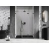 Mexen Lunar-F L porte de douche pliantes à droite 150 cm, transparent, gun metal - 836SL-150-050-95-00-P