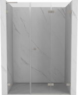 Mexen Lunar-F L porte de douche pliable droite 115 cm, transparent, nickel brossé - 836SL-115-050-97-00-P