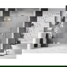 Mexen Lunar L porte de douche battante gauche 135 cm, transparent, blanc - 834SL-135-050-20-00-L