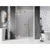 Mexen Lunar L porte de douche pivotante gauche 160 cm, transparent, blanc - 834SL-160-050-20-00-L