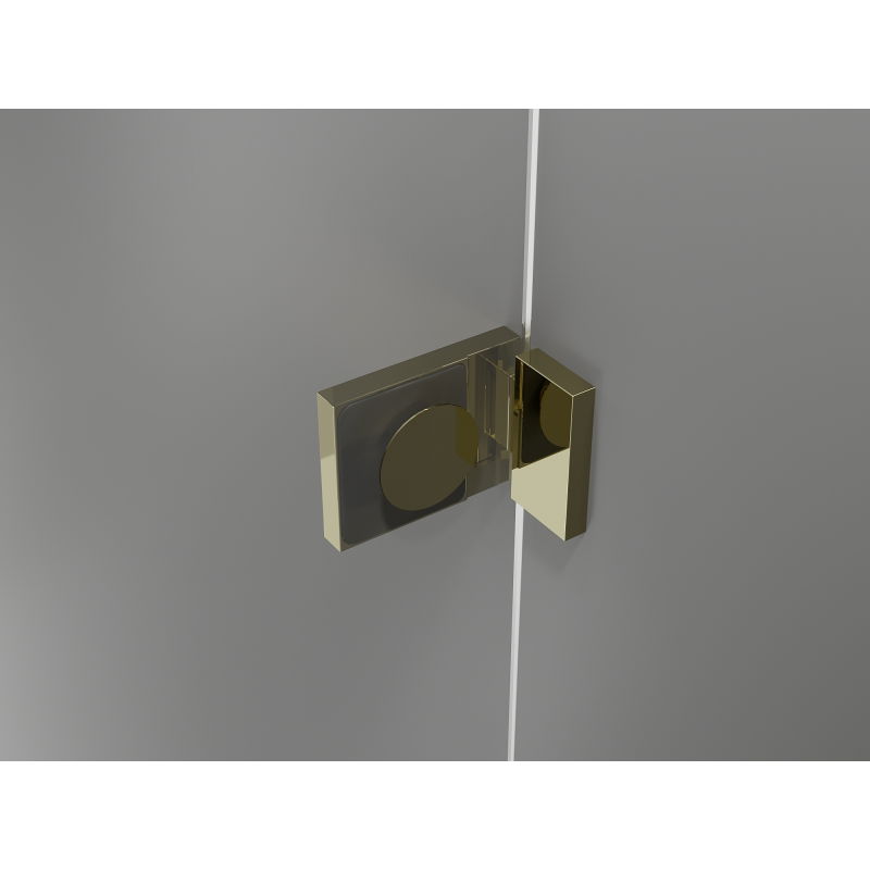 Mexen Lunar L porte de douche battante gauche 130 cm, transparent, doré - 834SL-130-050-50-00-L
