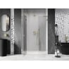 Mexen Lunar L porte de douche battante gauche 150 cm, transparent, or - 834SL-150-050-50-00-L