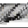 Mexen Lunar portes de douche pivotantes gauches 135 cm, transparentes, doré brossé - 834S-135-050-55-00-L