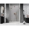 Mexen Lunar porte de douche pivotante gauche 150 cm, transparent, or rose - 834S-150-050-60-00-L