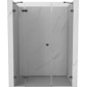 Mexen Lunar porte de douche pivotante gauche 160 cm, transparent, gris canon brossé - 834S-160-050-66-00-L