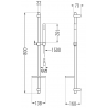 Mexen DQ70 ensemble de douche coulissant, graphite - 785704581-66