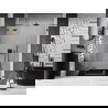 Mexen Lunar porte de douche battante gauche 160 cm, transparent, gun metal - 834S-160-050-95-00-L