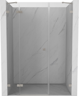 Mexen Lunar porte de douche pivotante gauche 125 cm, transparente, nickel brossé - 834S-125-050-97-00-L