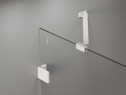 Paroi de douche de baignoire Mexen Lunar à 1 volet 70 x 150 cm, transparent, blanc - 897-070-000-20-00