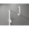Mexen Lunar paroi de baignoire à 1 volet 100 x 150 cm, transparent, blanc - 897-100-000-20-00